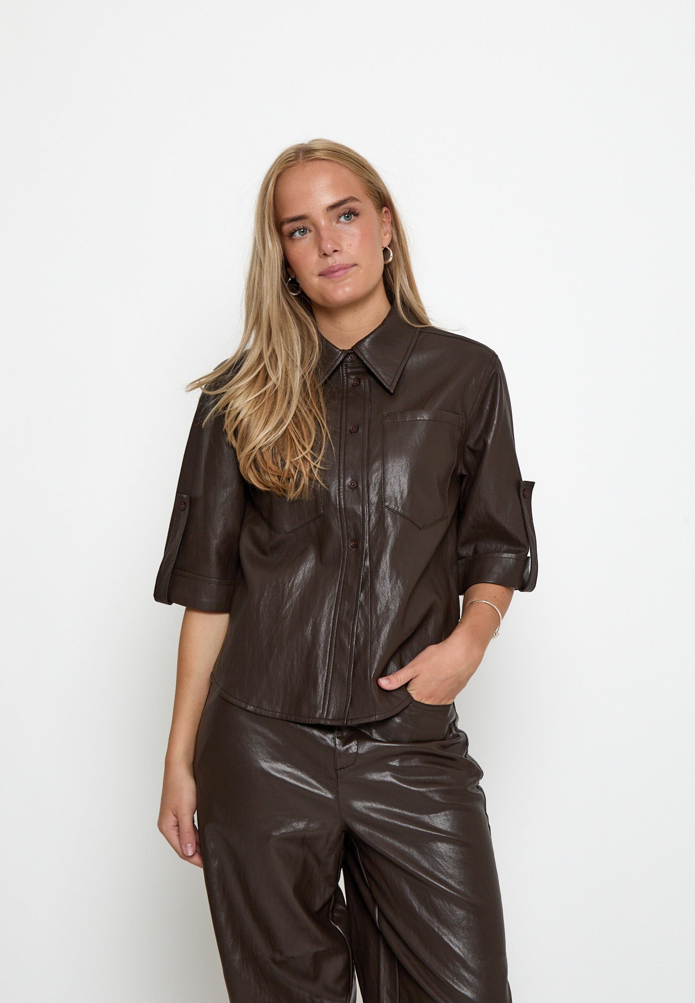 Peppercorn PCSage Shirt Shirt 3960 Java Brown