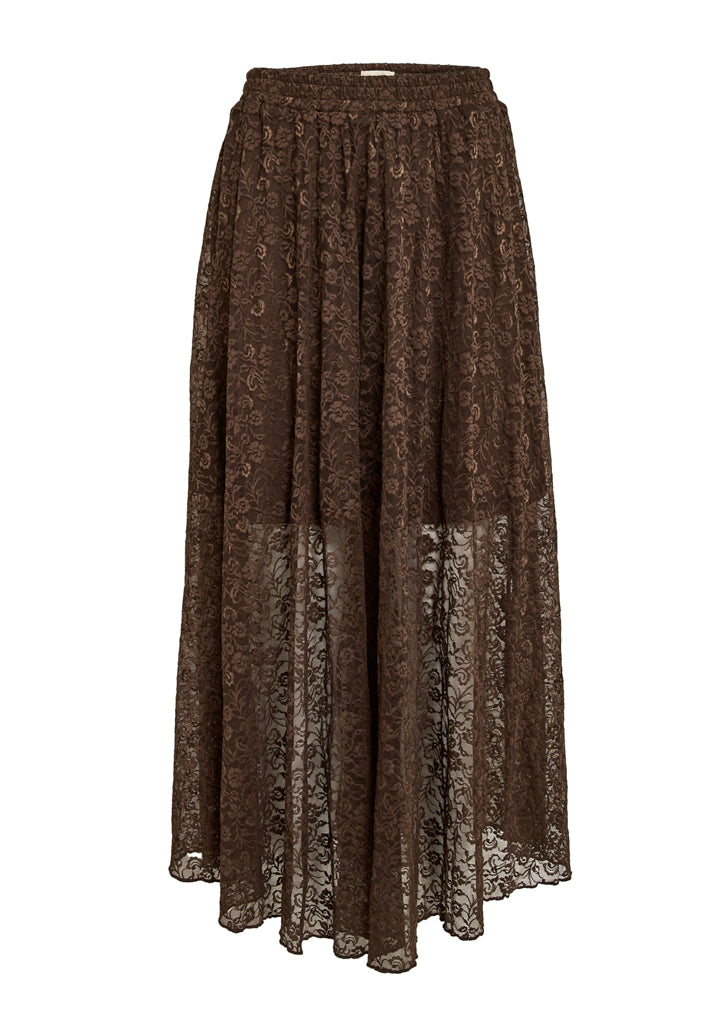 Peppercorn PCSalaya Lace Skirt Skirt 3960 Java Brown