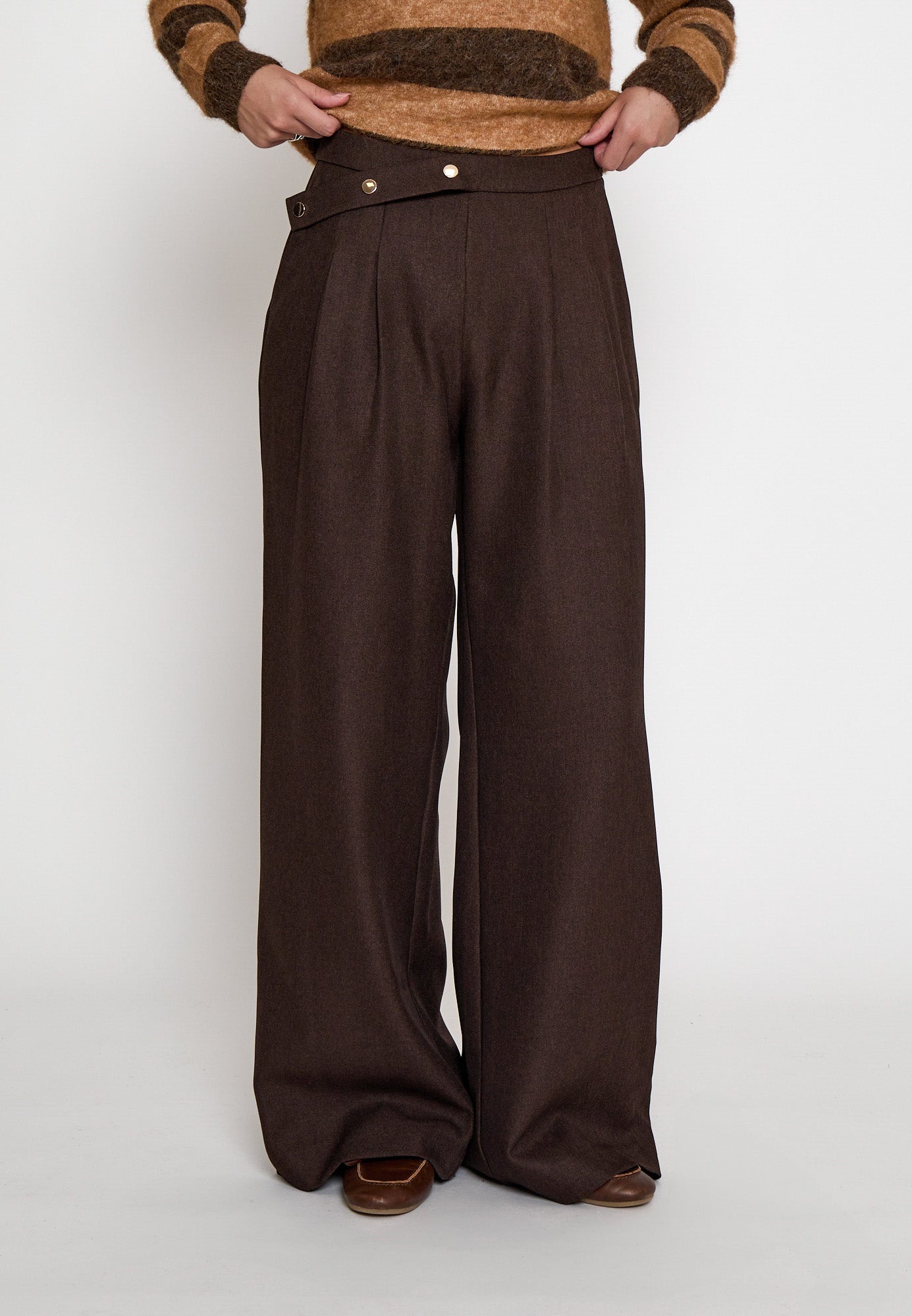 Peppercorn PCSalto Pant Pant 3960M Java Brown Melange
