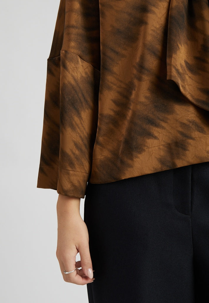 Peppercorn PCSamira Blouse Blouse 5050P Toffee Print