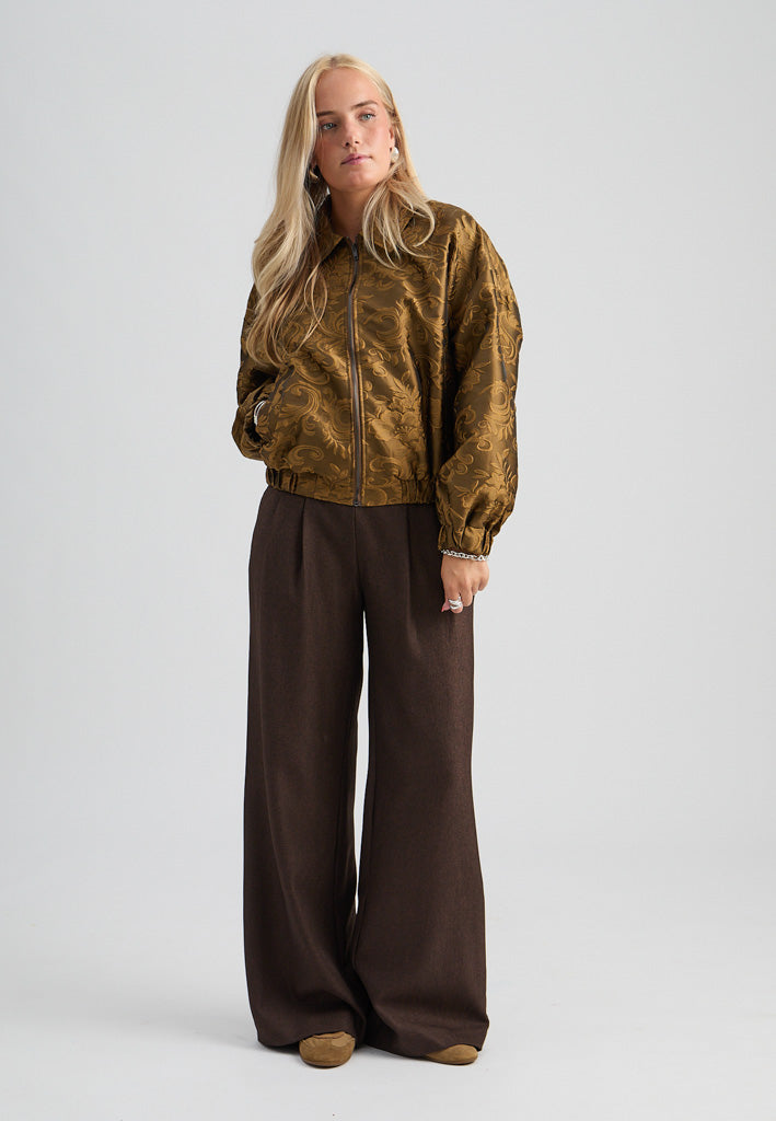 Peppercorn PCSandrine Jacquard Jacket Jacket 3329 Butternut Green