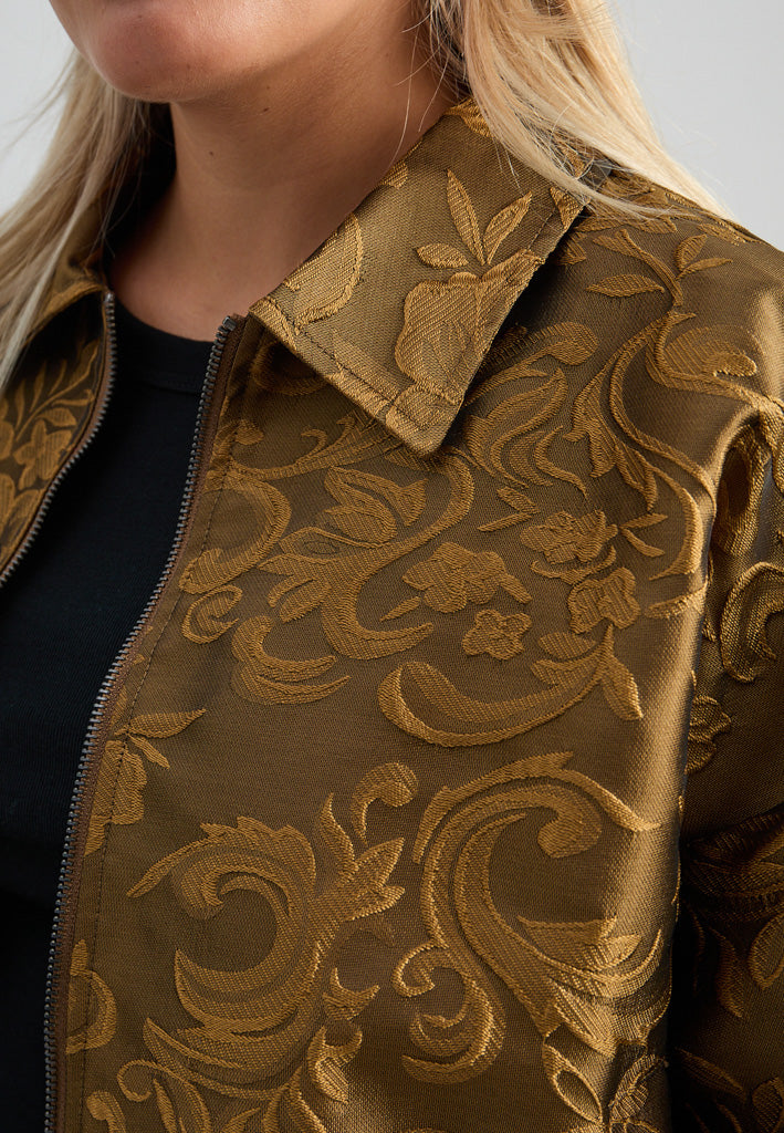 Peppercorn PCSandrine Jacquard Jacket Jacket 3329 Butternut Green