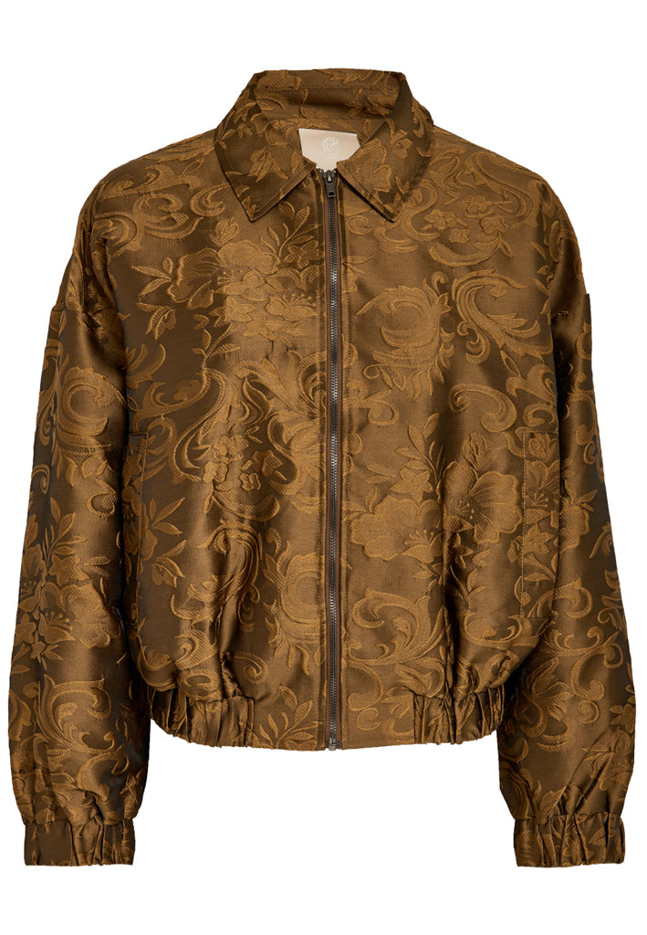 Peppercorn PCSandrine Jacquard Jacket Jacket 3329 Butternut Green