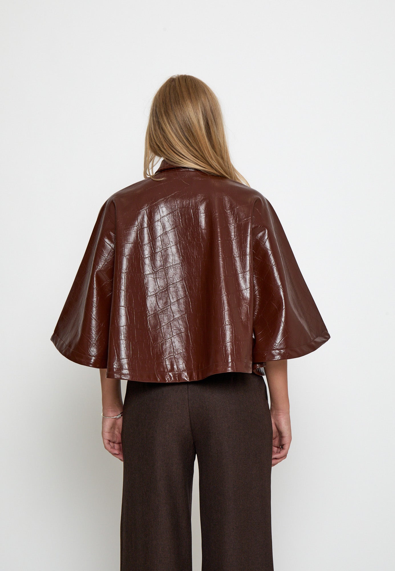 Peppercorn PCSerafina Cape Jacket 342 Cognac