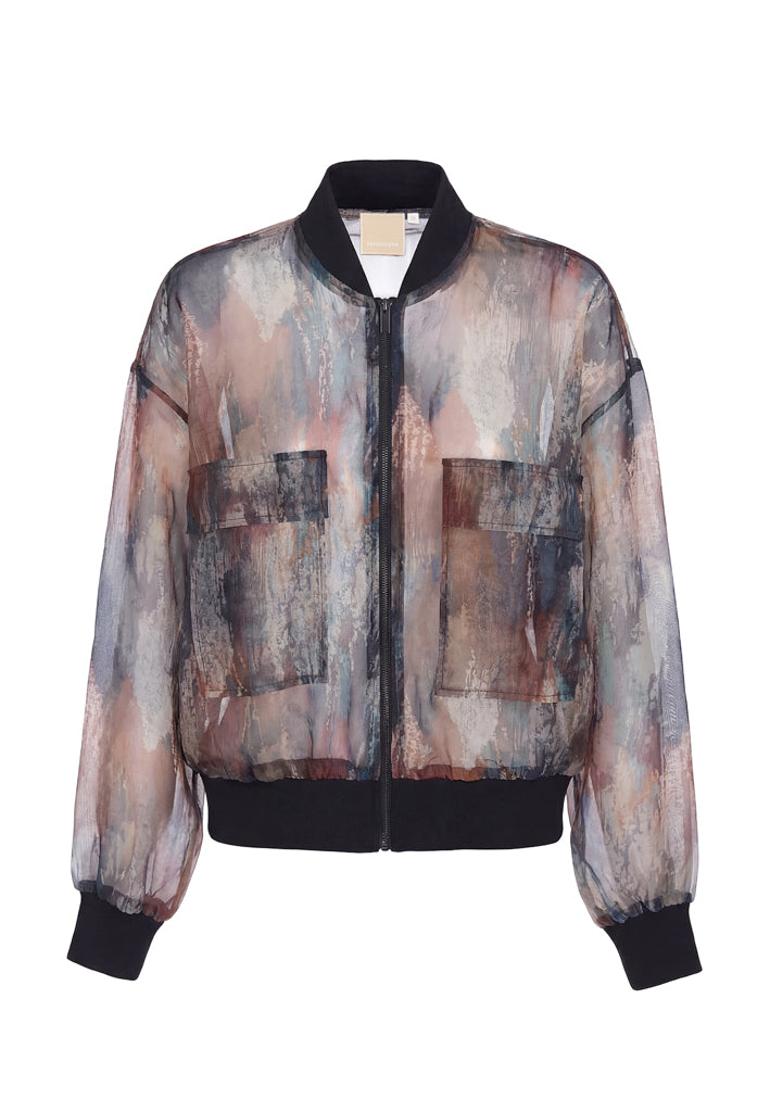 Peppercorn PCSerigo Jacket Jacket 3083P Teal Green Print