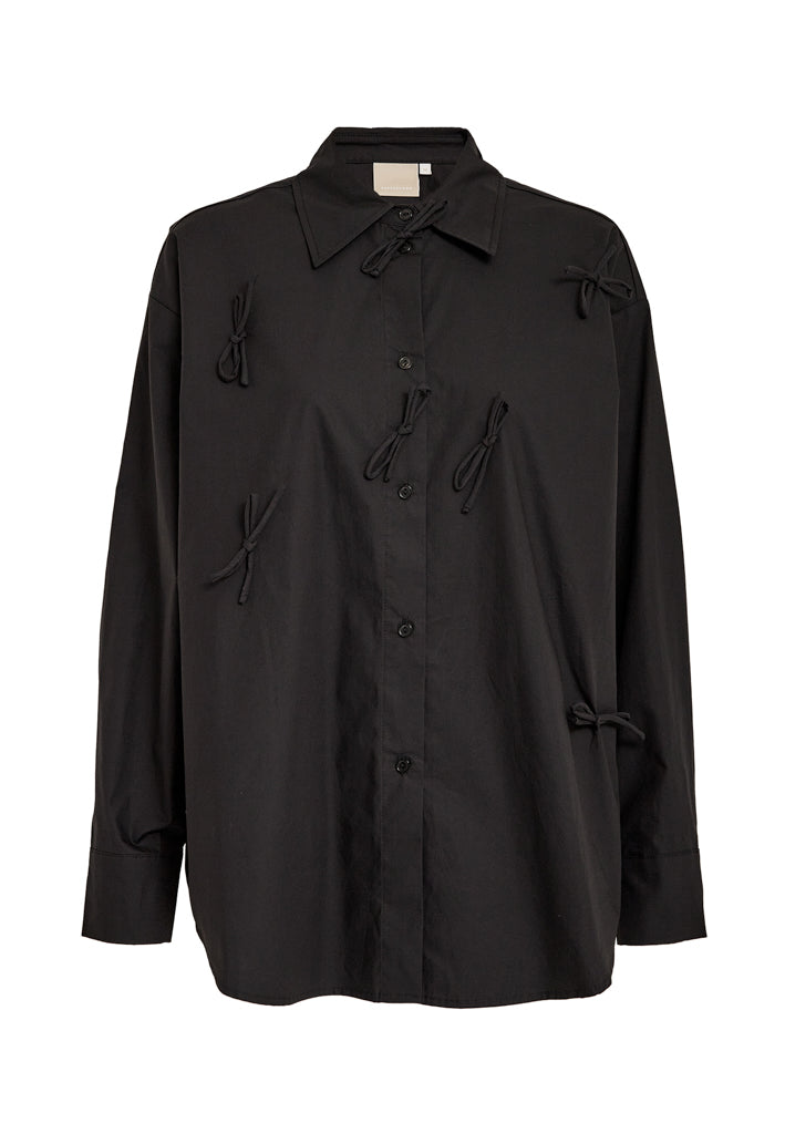 Peppercorn PCShalina Bow Shirt Shirt 9000 Black