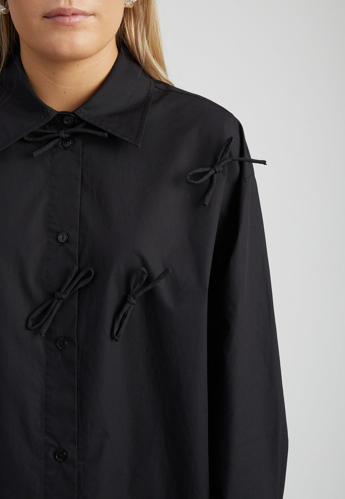 Peppercorn PCShalina Bow Shirt Shirt 9000 Black