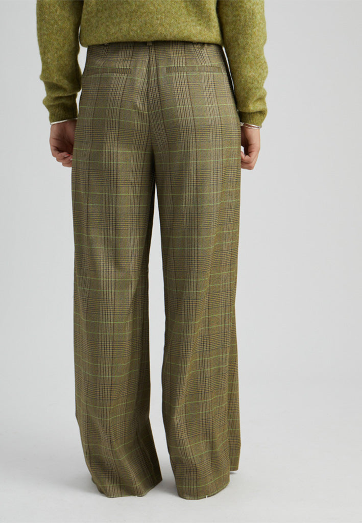 Peppercorn PCShanessa Pant Pant 3076C Plantation Green Check