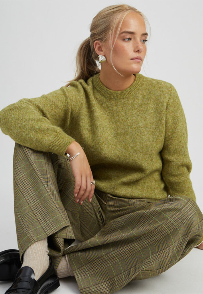 Peppercorn PCShanessa Pant Pant 3076C Plantation Green Check