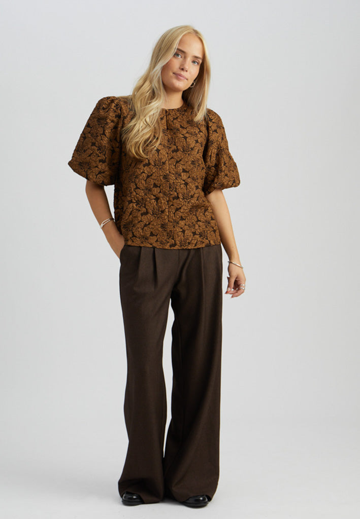 Peppercorn PCSigga Blouse Blouse 5050P Toffee Print