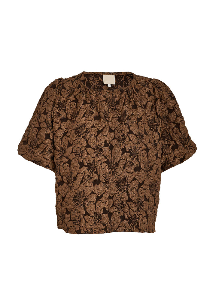 Peppercorn PCSigga Blouse Blouse 5050P Toffee Print