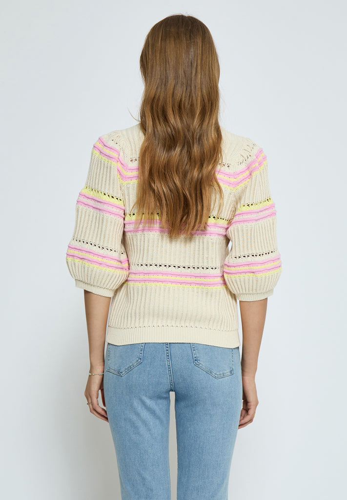 Peppercorn PCSigna Pullover Pullover 0011S Gardenia Stripe