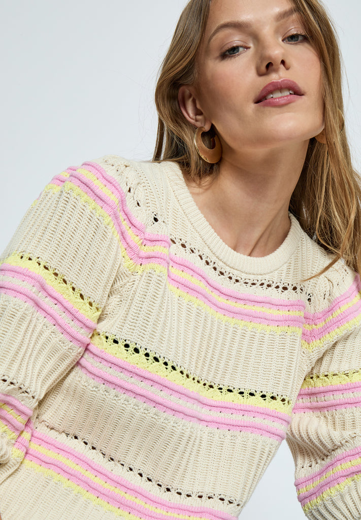 Peppercorn PCSigna Pullover Pullover 0011S Gardenia Stripe