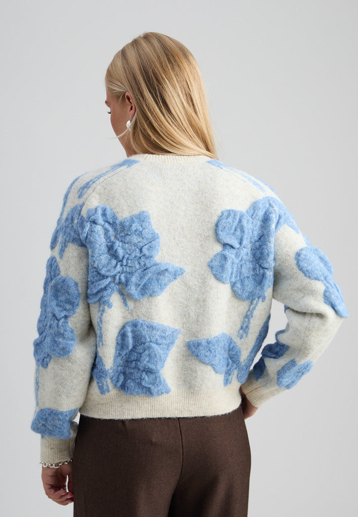 Peppercorn PCSine GRS RWS Knit Pullover Pullover 2206J Fog Sand Jacquard