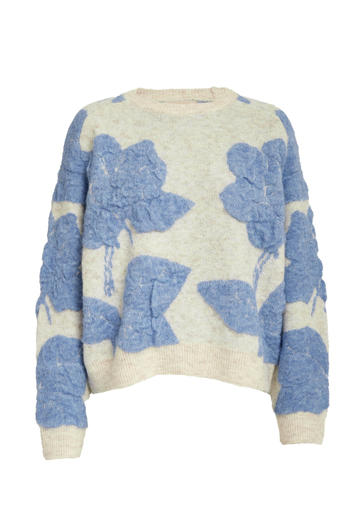 Peppercorn PCSine GRS RWS Knit Pullover Pullover 2206J Fog Sand Jacquard