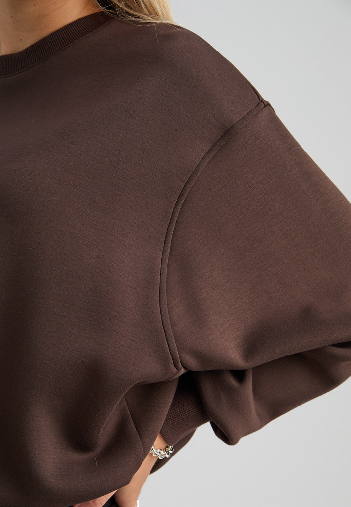 Peppercorn PCSinna GRS Sweat Sweatshirt 3960 Java Brown