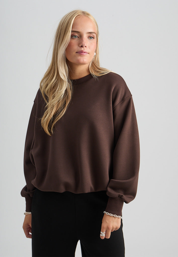 Peppercorn PCSinna GRS Sweat Sweatshirt 3960 Java Brown