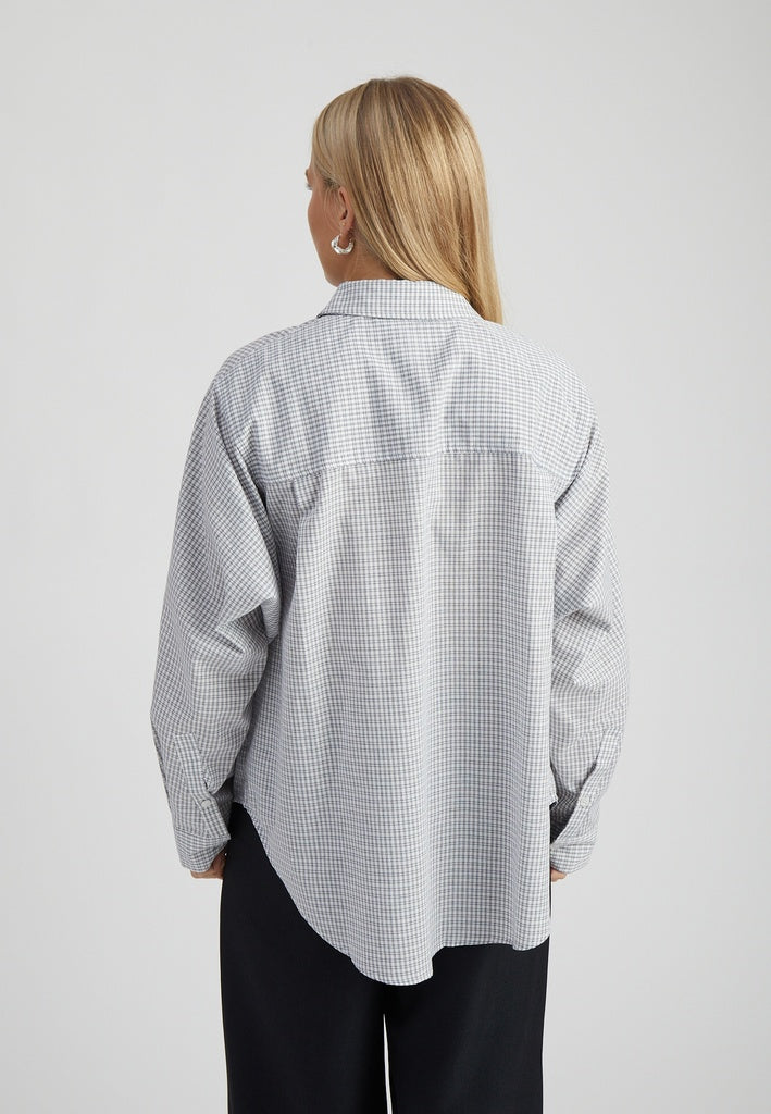 Peppercorn Sutton Hemdbluse - Whitecap Grey Check