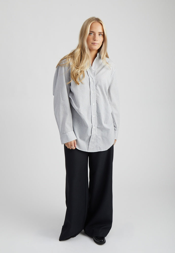 Peppercorn Sutton Hemdbluse - Whitecap Grey Check