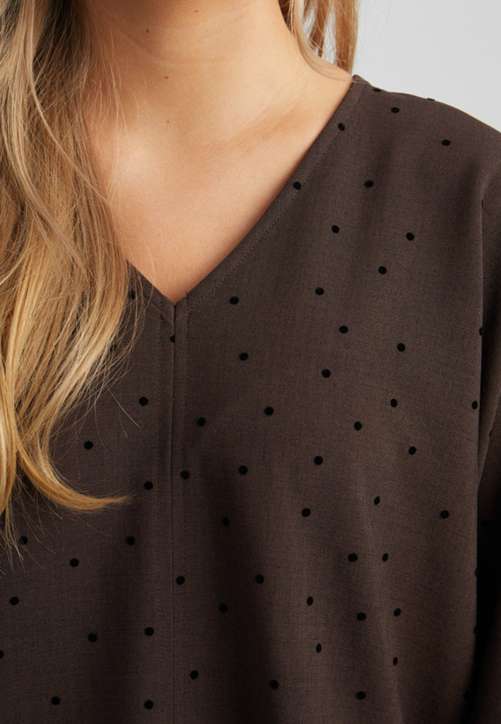 Peppercorn PCSuzanna Dress Dress 3960M Java Brown Melange