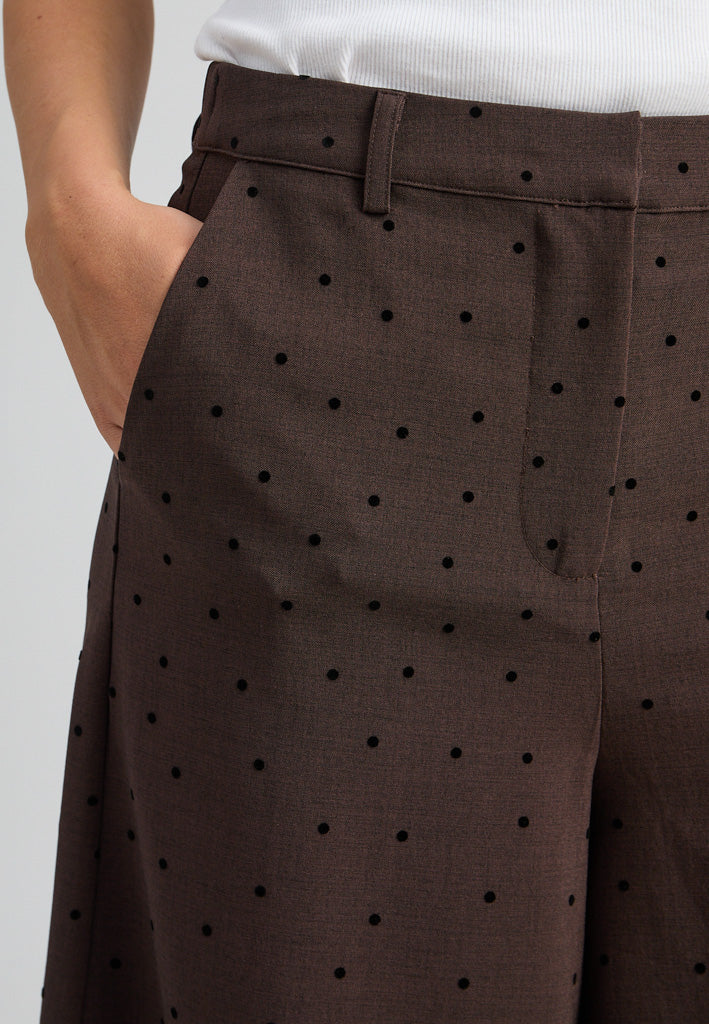 Peppercorn PCSuzanna Skirt Pant Pant 3960M Java Brown Melange