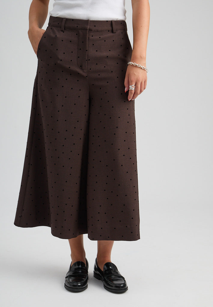 Peppercorn PCSuzanna Skirt Pant Pant 3960M Java Brown Melange