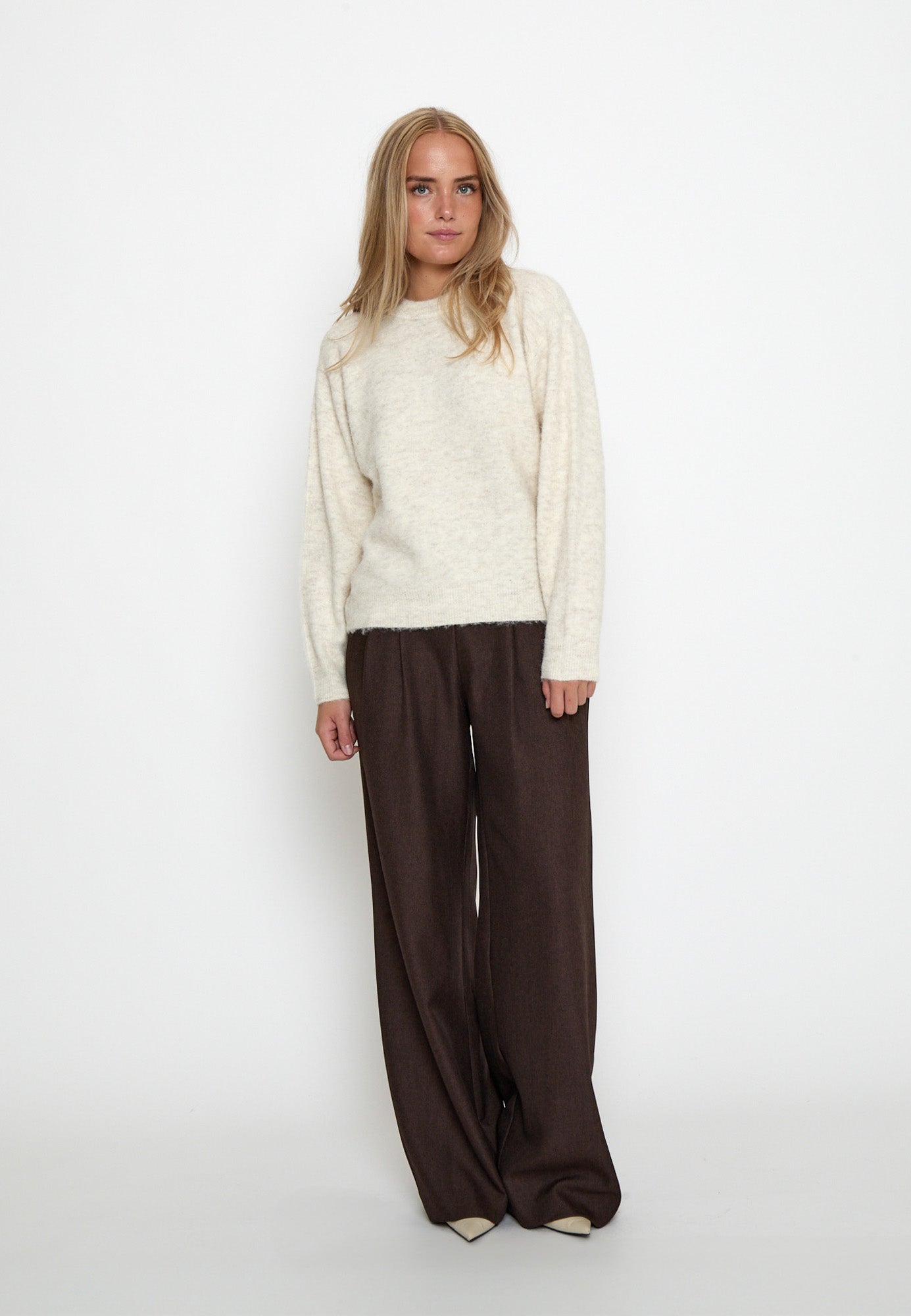 Peppercorn PCSylvie RWS GRS Knit Pullover Pullover 0202M Whitecap Grey mel