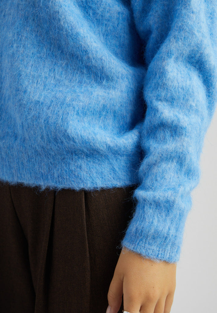 Peppercorn Sylvie RWS GRS strikbluse - Placid Blue Mel.