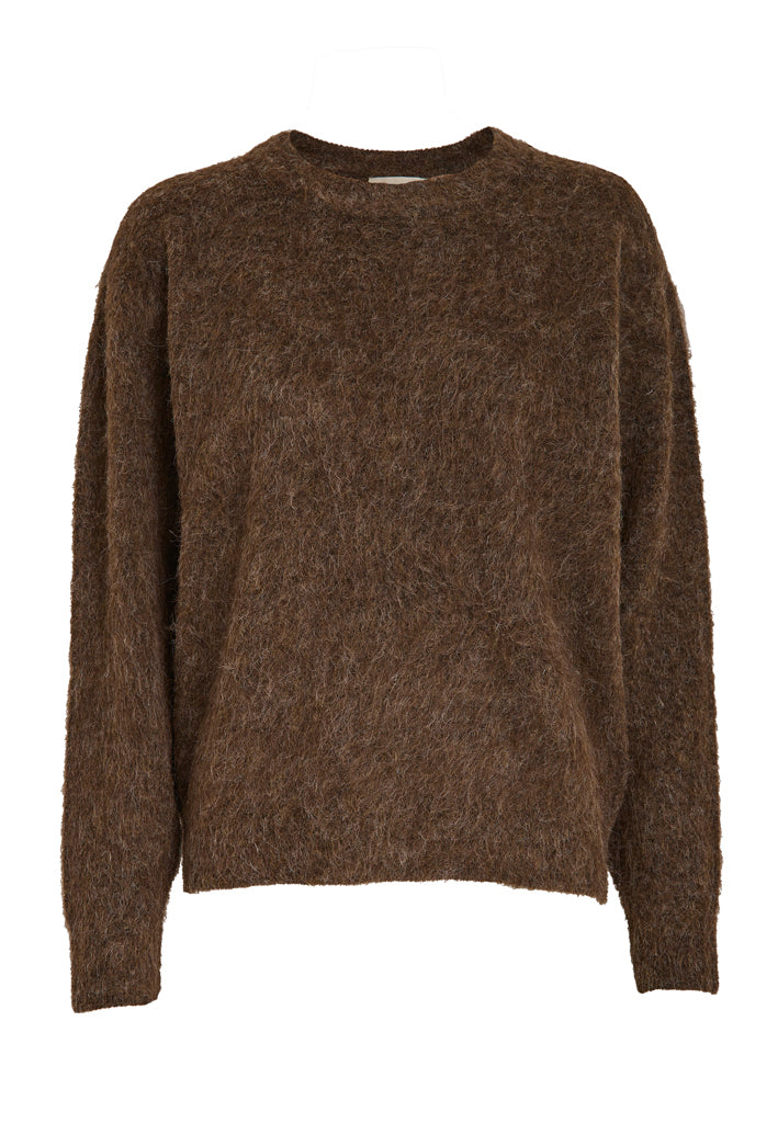 Peppercorn PCSylvie RWS GRS Knit Pullover Pullover 3960M Java Brown Melange