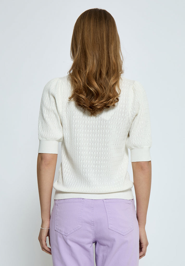 Peppercorn PCTala Puff Knit Pullover Pullover 235 Cloud Dancer