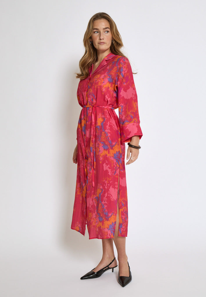 Peppercorn PCTalum Shirt Dress Dress 4039P Virtual Pink Print