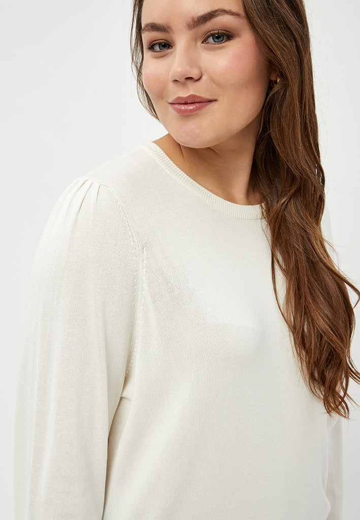 Peppercorn PCTana Knit Pullover Curve Pullover 235 Cloud Dancer