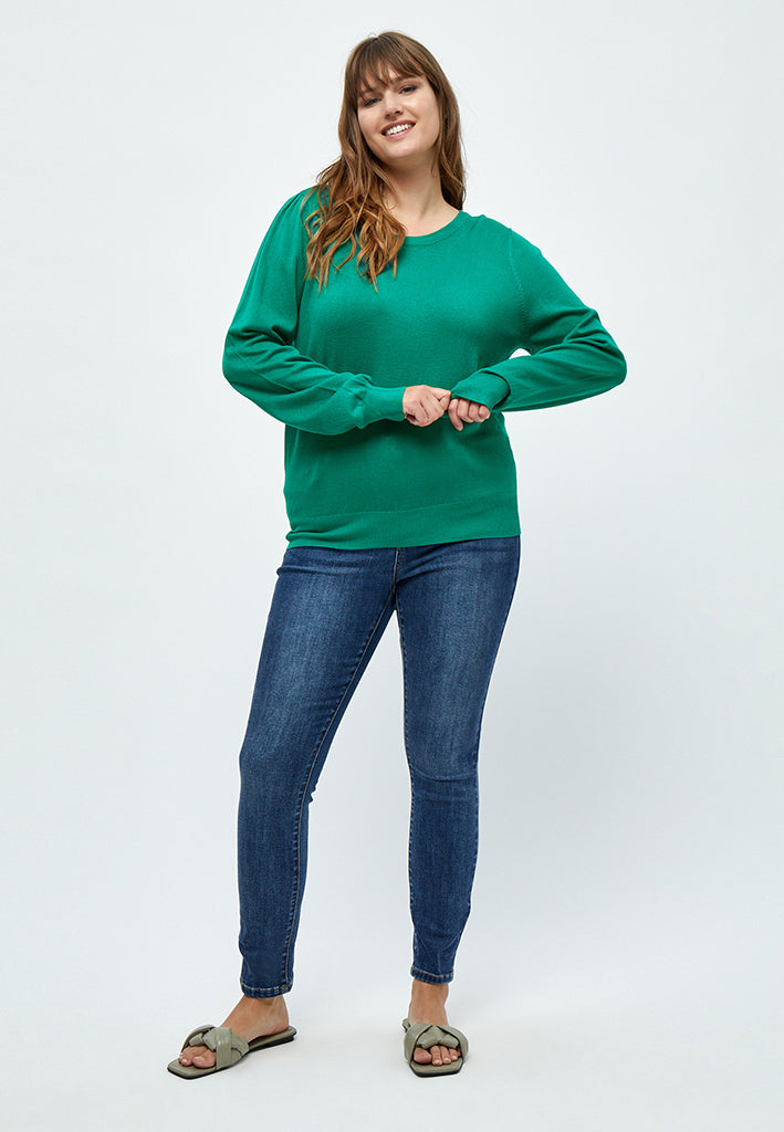Peppercorn PCTana Knit Pullover Curve Pullover 3013 Cadmium Green
