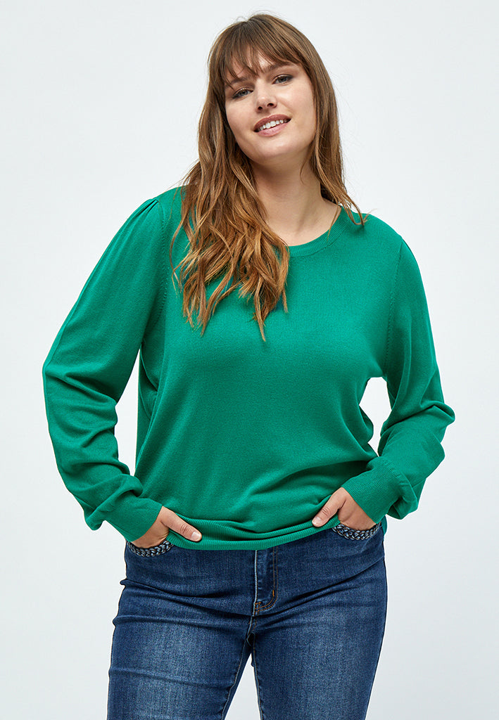 Peppercorn PCTana Knit Pullover Curve Pullover 3013 Cadmium Green