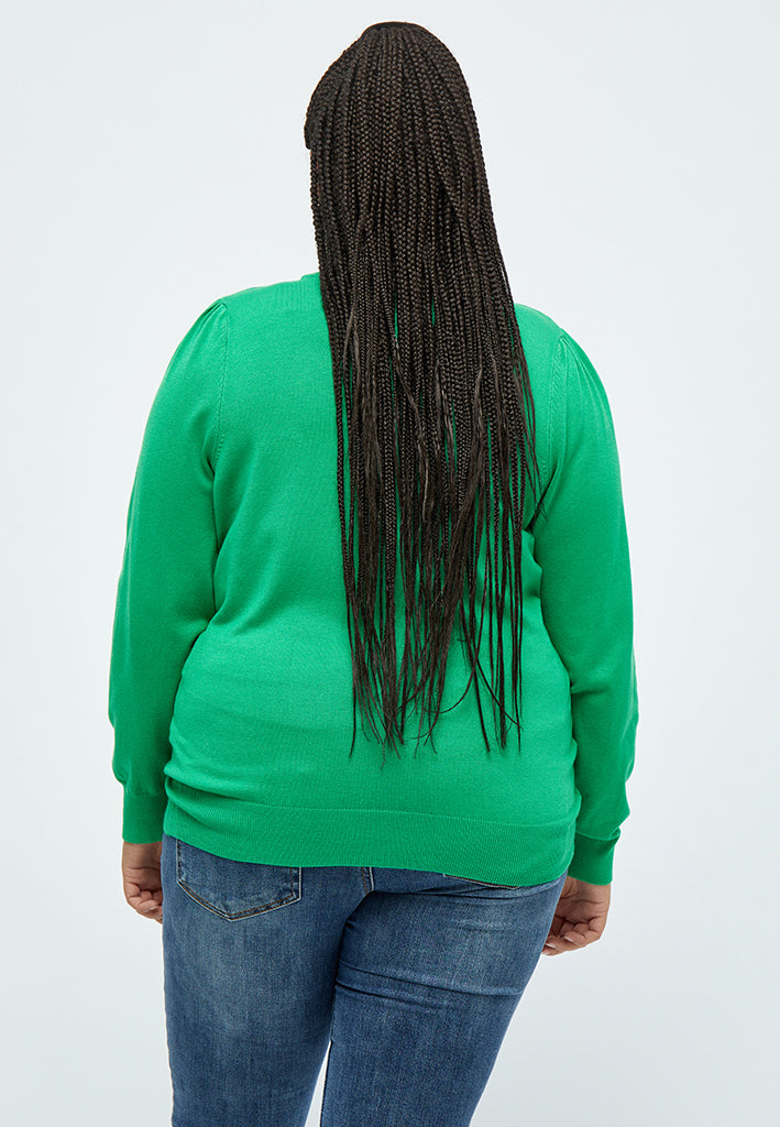 Peppercorn PCTana Knit Pullover Curve Pullover 3205 Bright Green