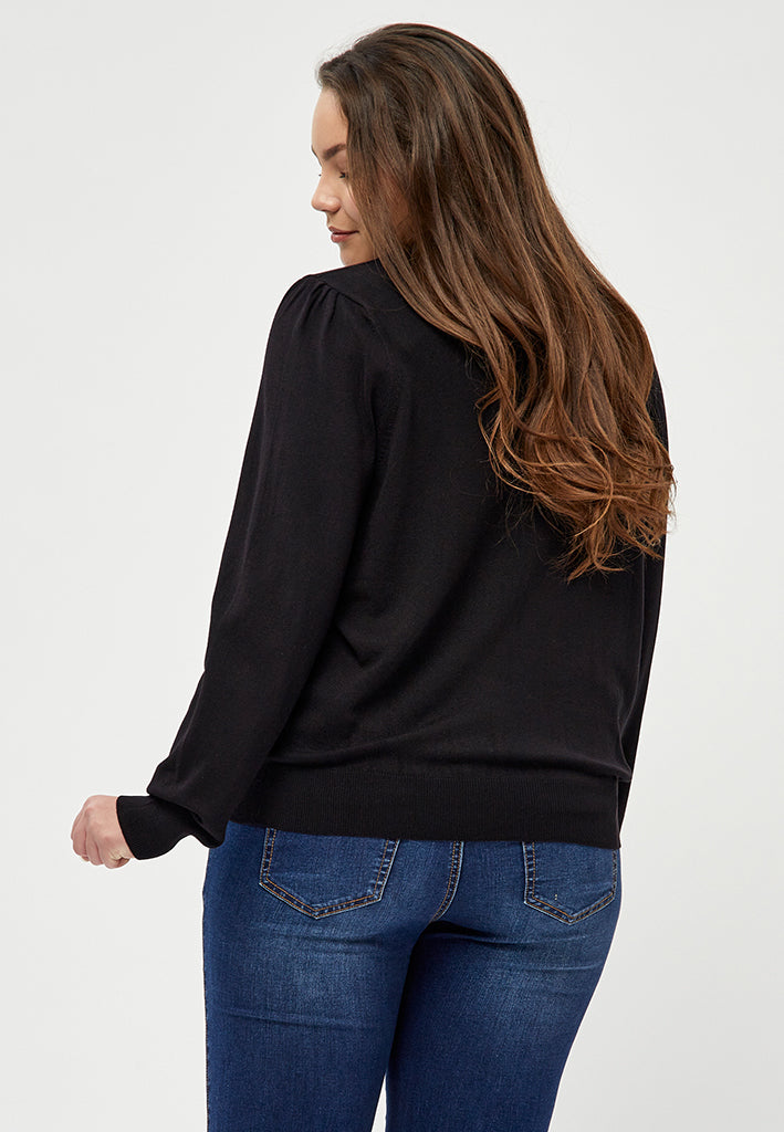 Peppercorn PCTana Knit Pullover Curve Pullover 9000 Black