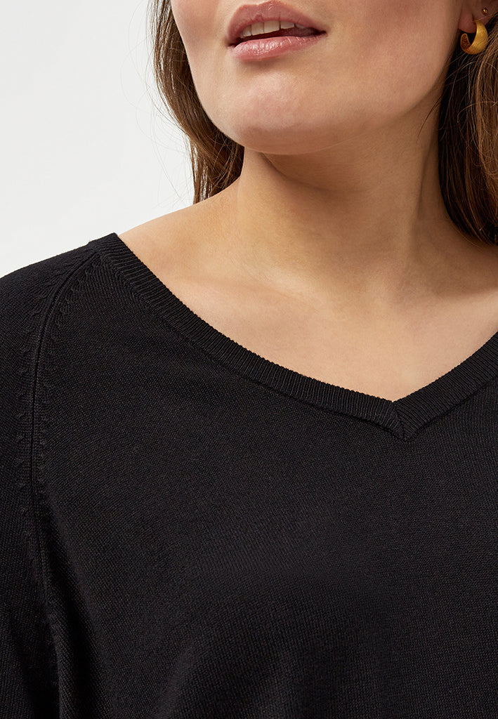 Peppercorn PCTana Pullover Curve Pullover 9000 Black