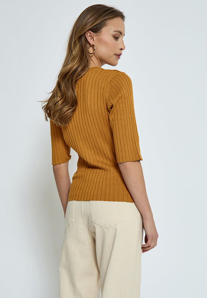 Peppercorn PCTana Rib Pullover Pullover 5019 Bone Brown