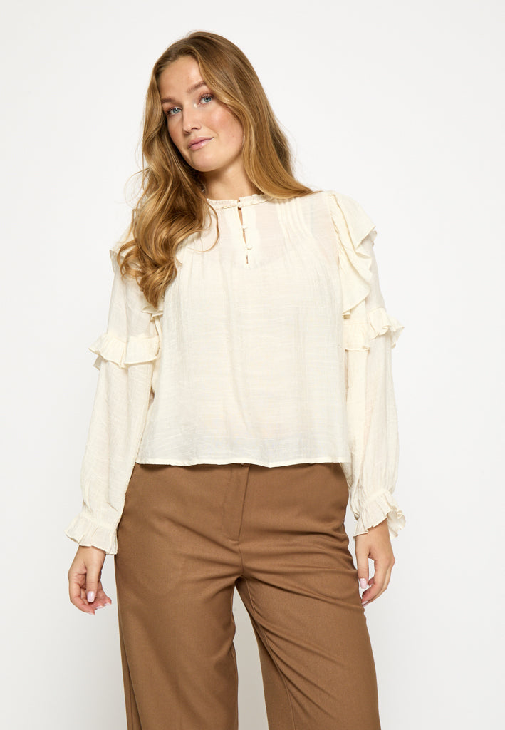 Peppercorn PCTenna Blouse Blouse 0011 Gardenia