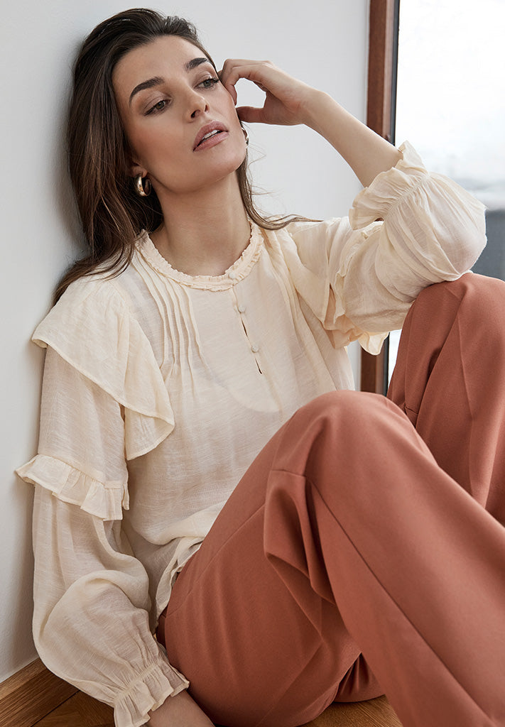 Peppercorn PCTenna Blouse Blouse 0011 Gardenia