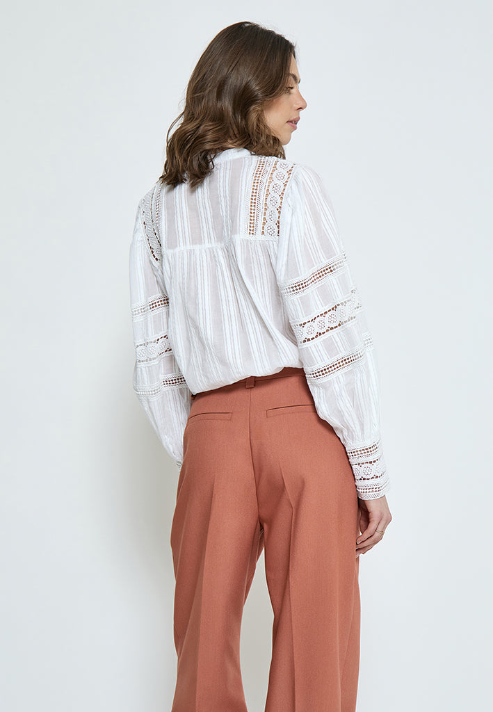 Peppercorn PCTeodora Shirt Shirt 0001 White