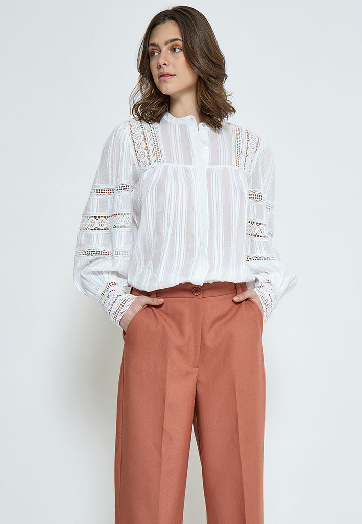 Peppercorn PCTeodora Shirt Shirt 0001 White