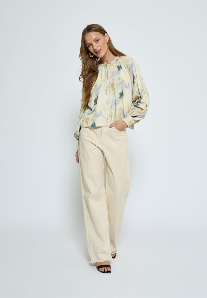 Peppercorn PCThilde Blouse Blouse 4363P Safari Sand Print
