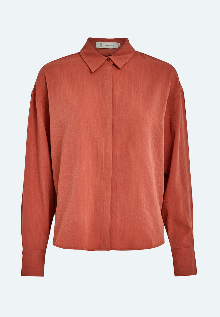 Peppercorn PCTiera Shirt Shirt 6308 Mecca Orange