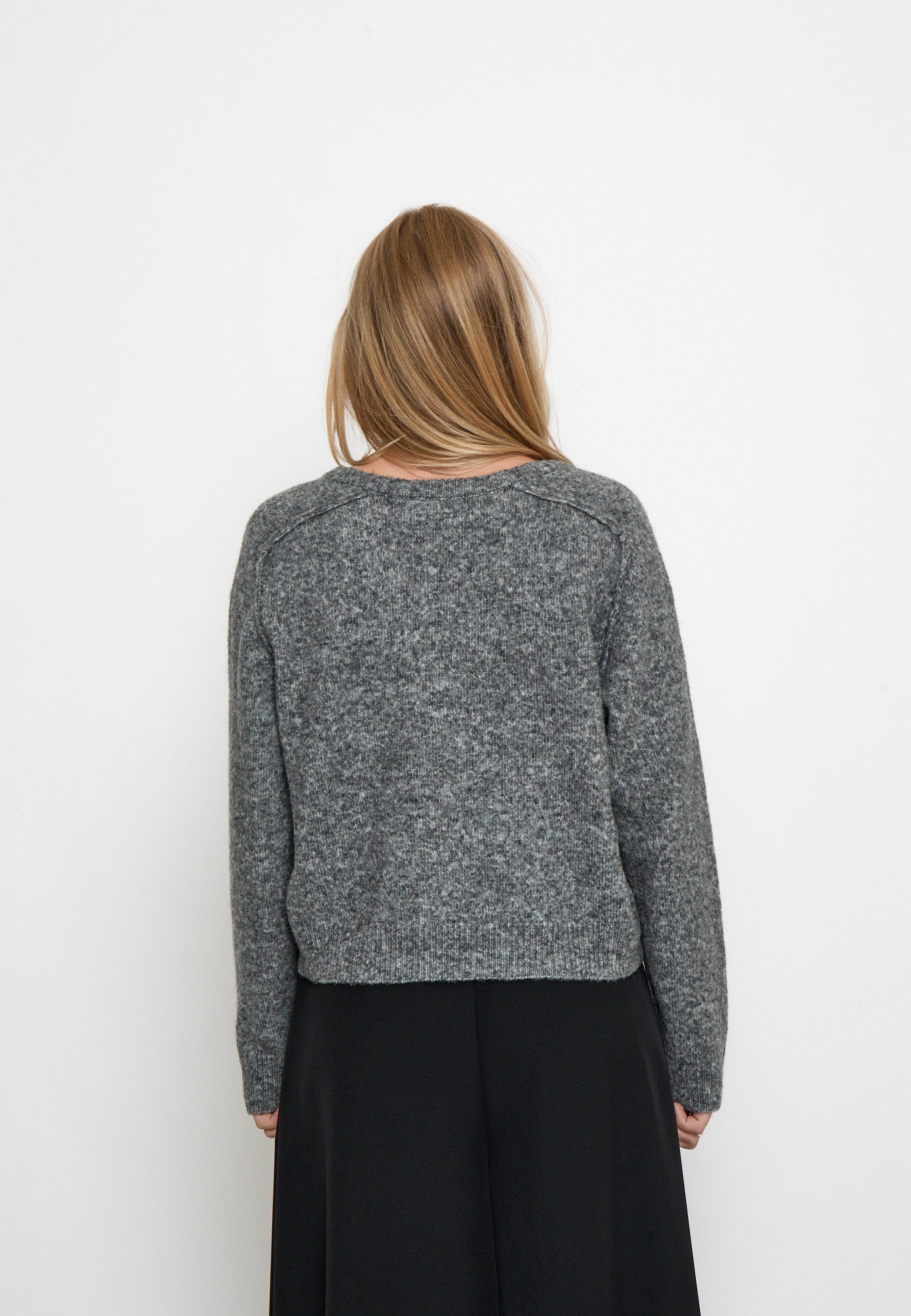 Peppercorn PCTirna RWS V-neck Pullover Pullover 113M Grey Melange