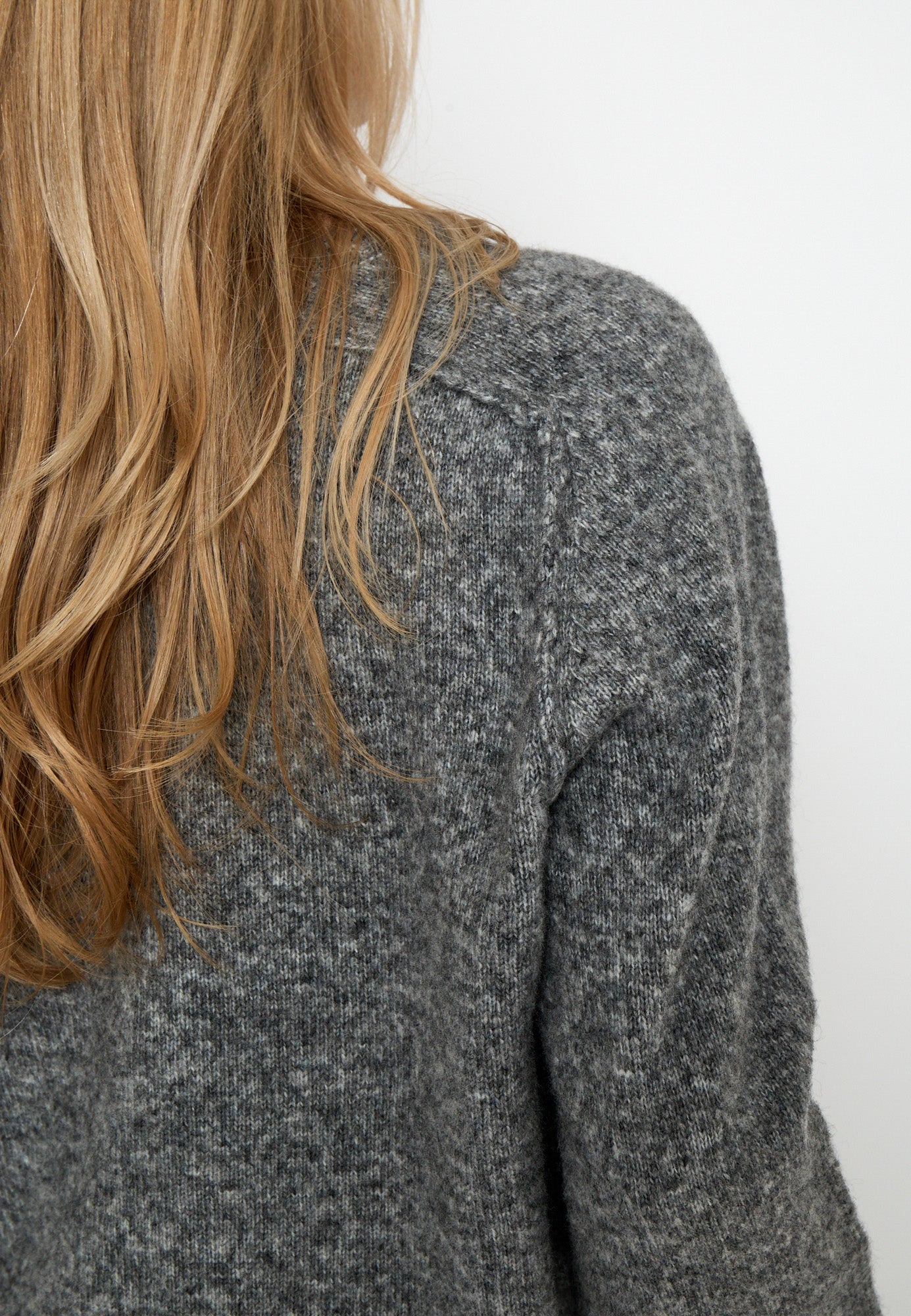 Peppercorn PCTirna RWS V-neck Pullover Pullover 113M Grey Melange
