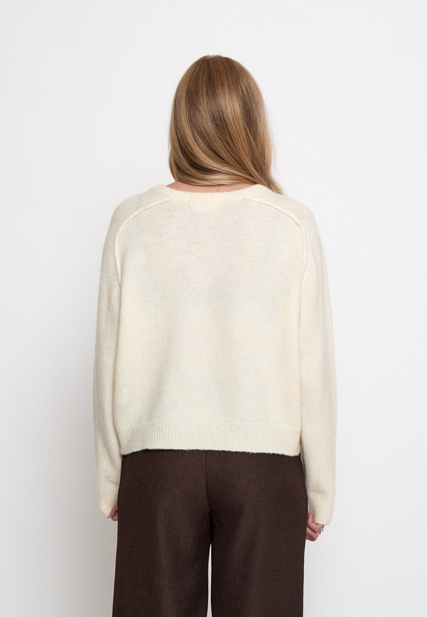 Peppercorn PCTirna RWS V-neck Pullover Pullover 2206 Fog Sand