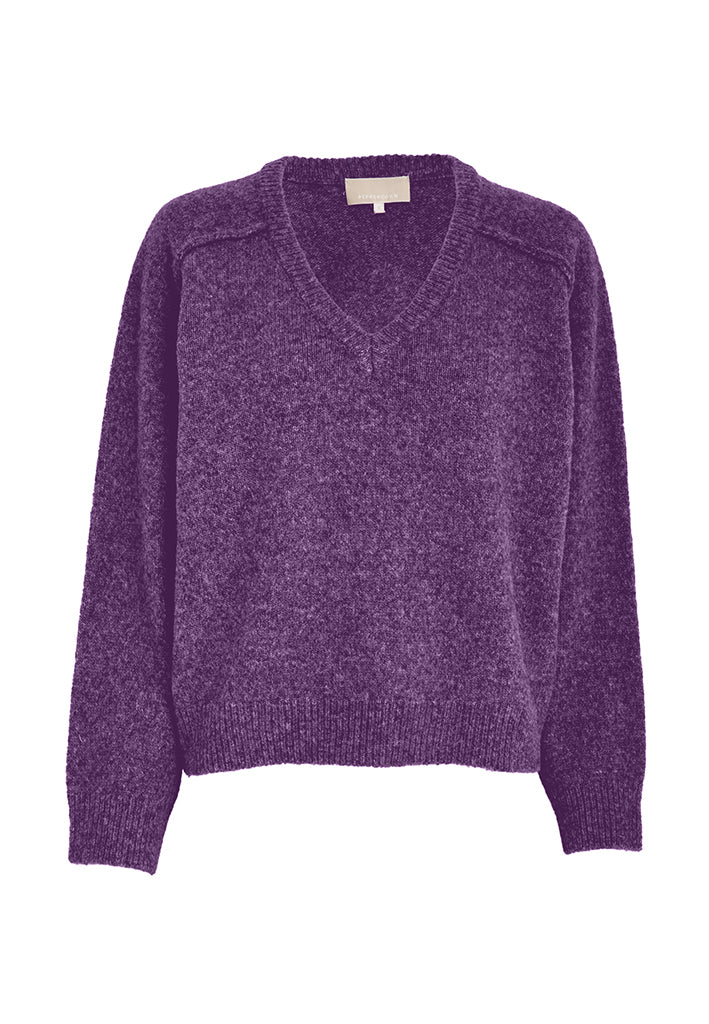 Peppercorn PCTirna RWS V-neck Pullover Pullover 7139M Bellflower melange