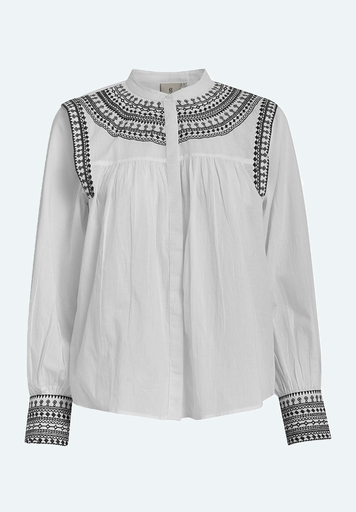 Peppercorn PCTorvi Shirt Shirt 235P Cloud Dancer Print