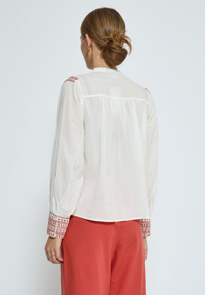 Peppercorn PCTorvi Shirt Shirt 6308P Mecca Orange Print